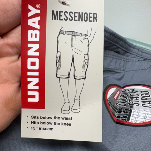 Union Bay Cargo Messenger Belted Shorts Men's size 38 - Picture 8 of 11